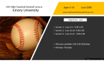 2025 Summer Baseball Camp at Emory